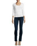 Kimmie Straight-Leg Jeans, Slim Illusion Luxe