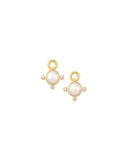 8mm White Akoya Pearl Earring Pendants