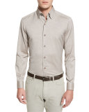 Baby Flannel Long-Sleeve Sport Shirt, Brown