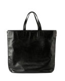 Rider Leather Shopping Bag, Black