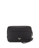 Saffiano Men's Clutch Bag, Black (Nero)