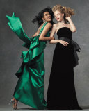 Strapless Velvet Belted Mermaid Gown, Onyx