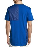 Tonal Patchwork T-Shirt, Blue