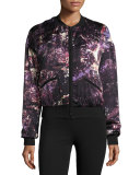 Reversible Silk & Nylon Bomber Jacket