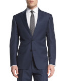 G-Line Solid Two-Piece Wool Suit, Navy