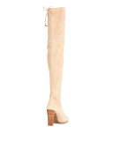 Highland Suede Over-the-Knee Boot, Buff