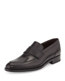 Calfskin Penny Loafer, Black