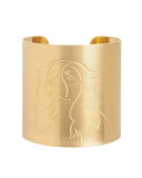 18k Gold-Plated Cavalier King Charles Spaniel Dog Cuff