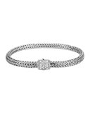 Classic Chain Diamond-Clasp Bracelet
