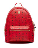 Stark Men's Side Stud Medium Backpack, Ruby Red