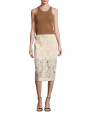 Mesh Racerback Tank, Copper