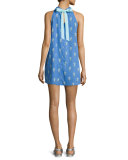 champagne reef halter shift dress