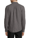 Crinkled Pocket Sport Shirt
