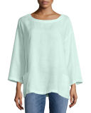 Organic Handkerchief Linen Tunic w/ Pockets