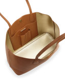Perry Leather Tote Bag, Bark