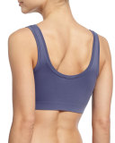 Touch Feeling Crop Top, Indigo 