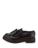 Spazzolato Monili-Tassel Loafer, Navy