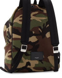 Camouflage Gemstone Patch Backpack, Multi