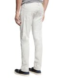 Slim-Straight Soft Stretch Jeans, White
