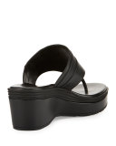 Lindy Grand Thong II Wedge Sandal, Black