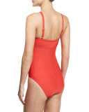 Cabana Solids Avisa One-Piece Swimsuit, Persimmon