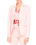 Fenice Two-Button Blazer, Shell Pink