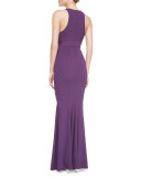 Sleeveless Mermaid Gown W/ Embellished Waist