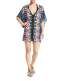 Habanera Printed Caftan Coverup