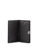 Intrecciato Lambskin Continental Wallet, Black