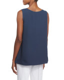 Davis Sleeveless Silk Blouse