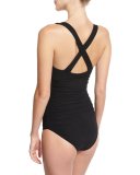 Gea Illusion One-Piece Swimsuit, Black