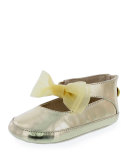 Baby Nantucket Faux-Leather Mary Jane, Gold, Infant