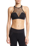 Bionic Mesh Sports Bra, Black