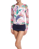 Orchid Canopy Long-Sleeve Rashguard w/Mesh Sleeves