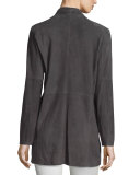 Fisher Project Soft Suede Kimono Jacket, Cinder