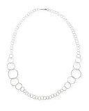 Silver Glamazon Extra Long Link Necklace, 47.5"