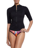 Goddess Sunvest Surf Top, Black