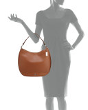 Nomad Leather Hobo Bag, Saddle