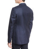 Buckley Base Check Sport Jacket, Navy
