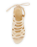 Wildcat Laser-Cut Suede Sandal