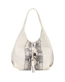 Sirena Cervo & Snakeskin Hobo Bag, Multi
