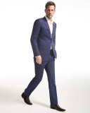 Marlo O Heiron Wool Suit Pants, Blue