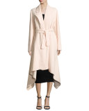 Double-Face Belted Coat, Bisque