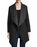 Belted Double-Face Cashmere Cardigan Coat