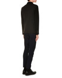 Tech Stretch Wool-Blend Biker Pants, Navy