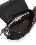 Bradbury Small Flap-Top Crossbody Bag, Black