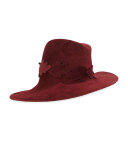 New Structured Wave Hat, Burgundy