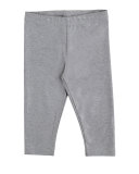 Stretch Jersey Sleeveless Tunic w/ Leggings, Gray/White, Size 3-7