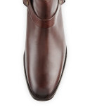 Dara Harness Chelsea Boot, Dark Brown