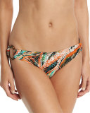 Barbados Tropical-Leaf Printed Swim Bottom